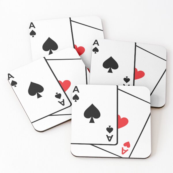 Item preview, Two Ace Hearts – Lucky Playing Cards designed and sold by Bure-NS.