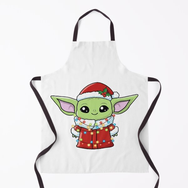 Item preview, Cute Baby Yoda Grogu Christmas Santa Hat with Lights - Star Wars Mandalorian Holiday Kawaii Design designed and sold by BrainBubbleArt.