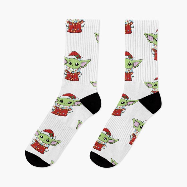 Item preview, Cute Baby Yoda Grogu Christmas Santa Hat with Lights - Star Wars Mandalorian Holiday Kawaii Design designed and sold by BrainBubbleArt.