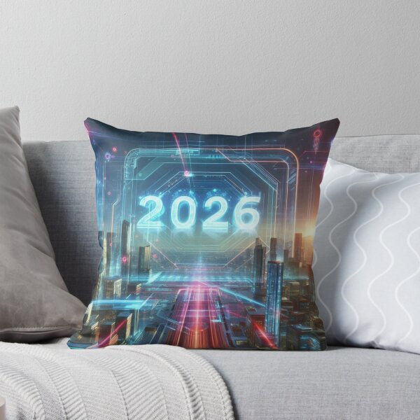 Item preview, Futuristic Cityscape 2026 – Neon Sci-Fi Digital Artwork designed and sold by Dezien.