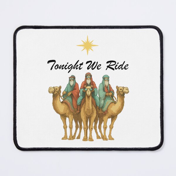 Item preview, Tonight We Ride - Three Kings Following the Star of Bethlehem - Vintage Nativity Christmas Illustration designed and sold by BrainBubbleArt.