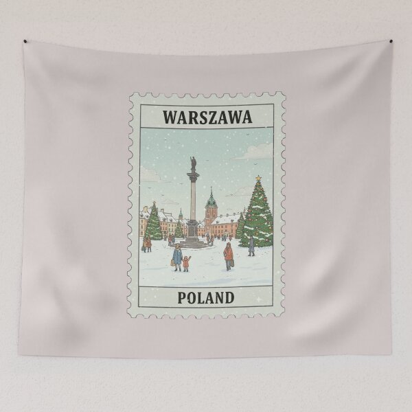 Item preview, Vintage Warsaw Poland Stamp designed and sold by allaboutstamps.
