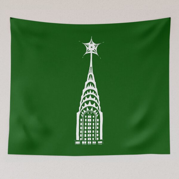 Item preview, Chrysler Building Christmas - white designed and sold by elliottchrist.
