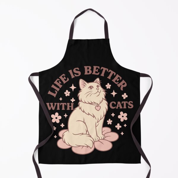 Item preview, Life Is Better With Cats Royal Cat – Elegant Sitting Kitty designed and sold by WhiskerlyGfx.