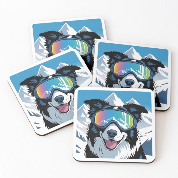 Item preview, Border Collie in Winter designed and sold by NicolasGlowArt.