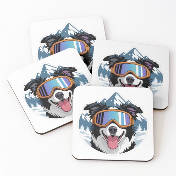 Item preview, Border Collie in Winter designed and sold by NicolasGlowArt.