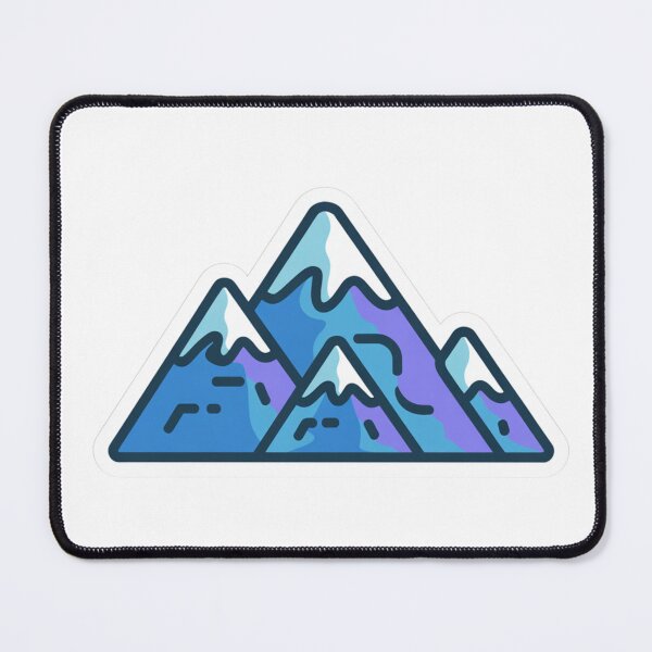 Item preview, Snowy Mountains Sticker designed and sold by NicolasGlowArt.