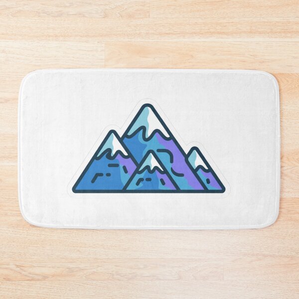 Item preview, Snowy Mountains Sticker designed and sold by NicolasGlowArt.
