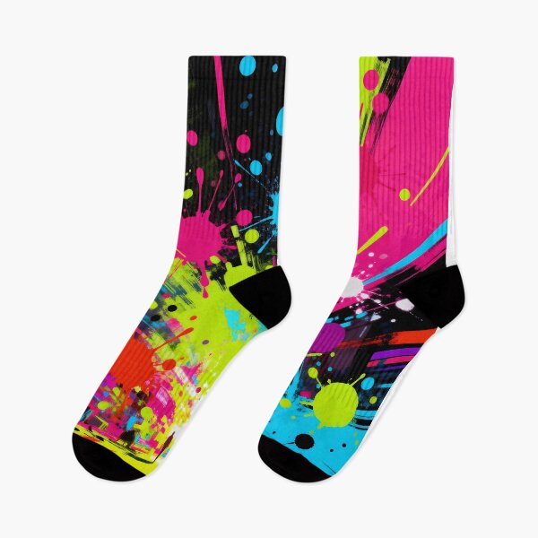 Item preview, Abstract neon splatters designed and sold by SuperAIstar.