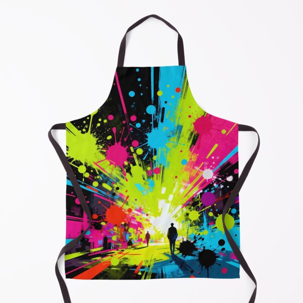 Item preview, Abstract neon splatters designed and sold by SuperAIstar.