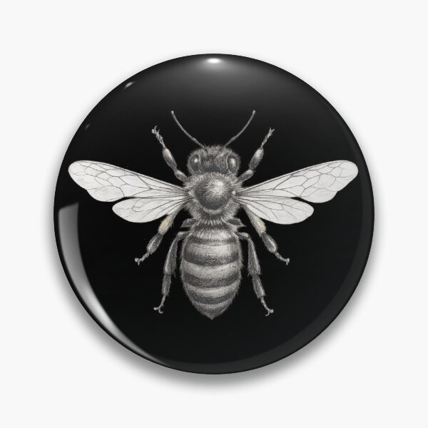 Item preview, Detailed Honey Bee Illustration beelover gifts for beekeepers gift ideas for biologist  gift for person who expands biology designed and sold by zuzzelek44.
