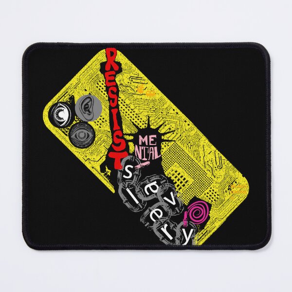 Item preview, RESIST the power of your device... Resist Mental Slavery Phone Case - Anti-Tech Addiction Design designed and sold by pelagio.
