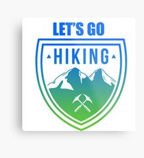 Hiking Metal Print