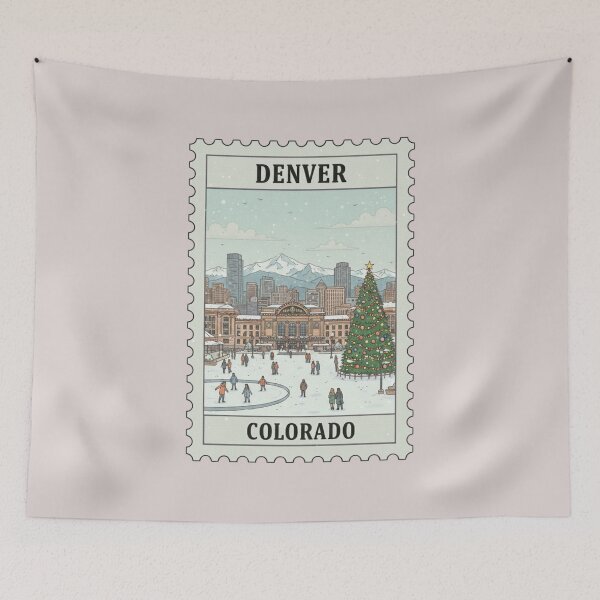 Item preview, Vintage Denver Colorado Stamp  designed and sold by allaboutstamps.