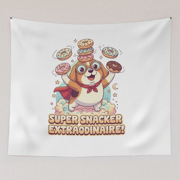 Item preview, Super Snacker Extradordinaire! Happy Dog  designed and sold by Irinuca Gifts.