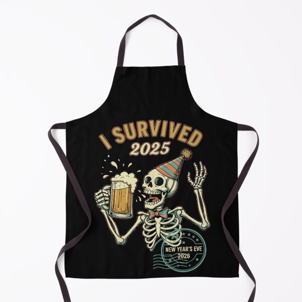 Item preview, I Survived 2025 New Year's Eve 2026 Fun Skeleton designed and sold by LuminOrb.