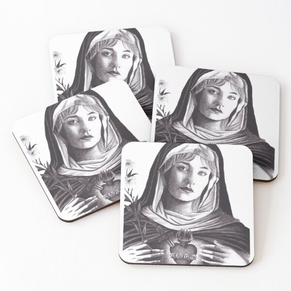 Item preview, Alexandra Savior Mary Icon Portrait Oversized Art For Indie Pop Fans Gift For Aesthetic Lovers designed and sold by Budoren.