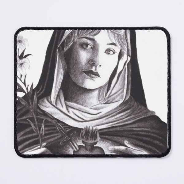 Item preview, Alexandra Savior Mary Icon Portrait Oversized Art For Indie Pop Fans Gift For Aesthetic Lovers designed and sold by Budoren.