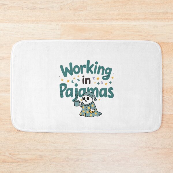Item preview, Working in pajamas- Funny Work Giftful Design designed and sold by Happyhoo1.