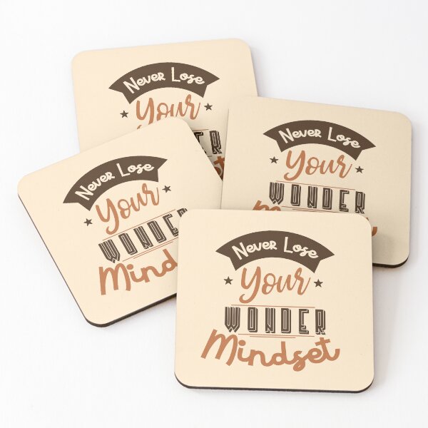 Item preview, Never Lose Your Wonder Mindset | Curiosity, Awe & Lifelong Learning Quote designed and sold by Maltachi Designs.