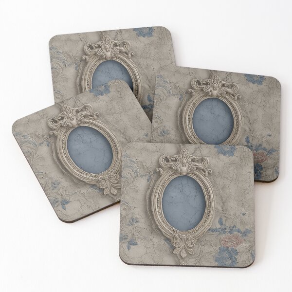 Item preview, Cracked Floral Rococo Oval Frame Wall designed and sold by Noitcaei.