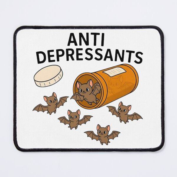 Item preview, Bats Pill Bottle Anti Depressants designed and sold by BerlinerKatzen.