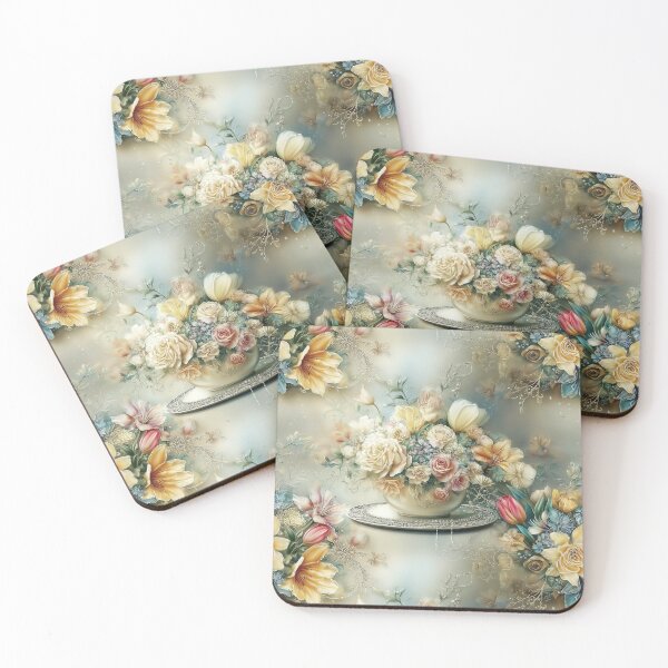 Item preview, Vintage Floral Arrangement With Soft Dreamlike Glow designed and sold by Noitcaei.