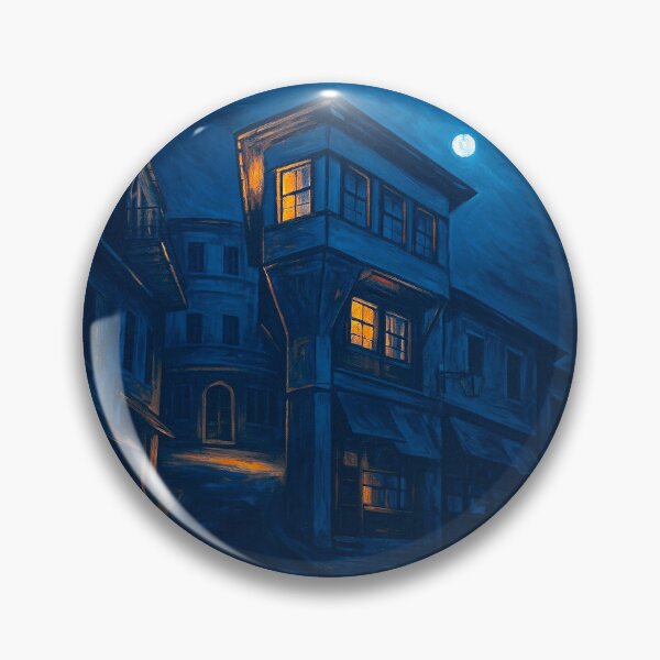 Item preview, Gjirokastra bazar noir illustration - Albania designed and sold by INTRIGUEprints.