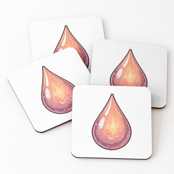 Item preview, Fire Element Drop – Glowing Flame Essence Sticker designed and sold by Creative88Art.