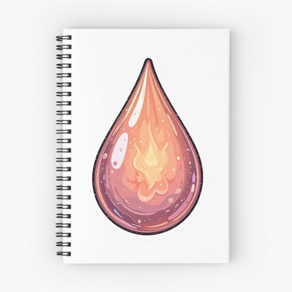 Item preview, Fire Element Drop – Glowing Flame Essence Sticker designed and sold by Creative88Art.