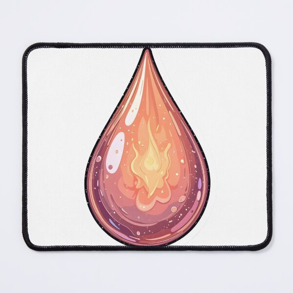 Item preview, Fire Element Drop – Glowing Flame Essence Sticker designed and sold by Creative88Art.