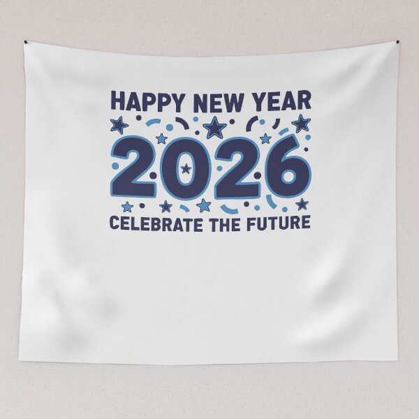 Item preview, Happy New Year 2026 Celebrate Future designed and sold by LuminOrb.