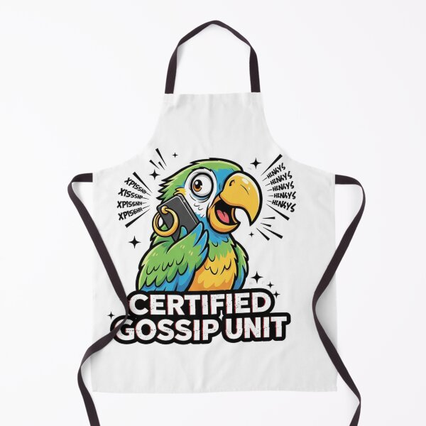 Item preview, Certified Gossip Unit – Funny Parrot Meme Sticker designed and sold by ZYNORAworld.