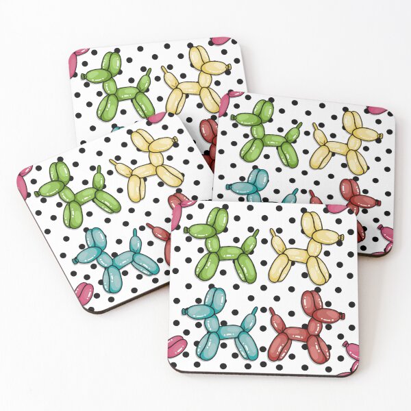 Item preview, Balloon Dog Polka Dots designed and sold by MustardSeedInt.