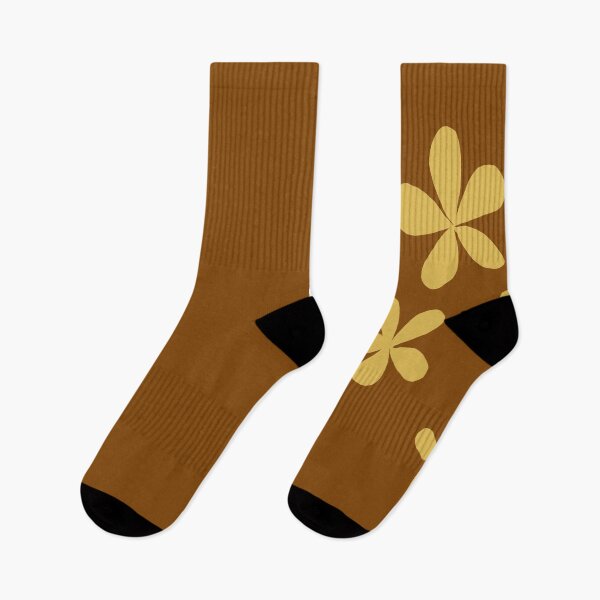 Item preview, Golden Petals on Earthy Brown – Soft Floral Harmony designed and sold by jademonkey.