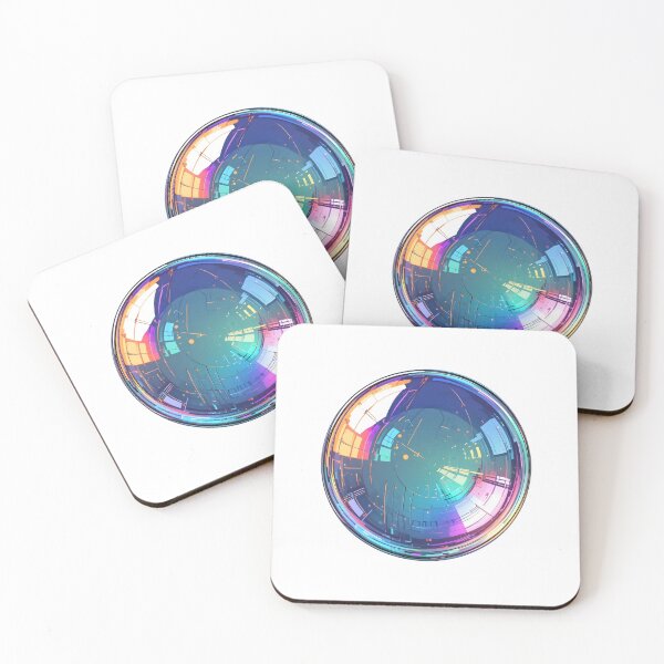 Item preview, Cyber Energy Sphere – Futuristic Digital Orb Sticker designed and sold by Creative88Art.