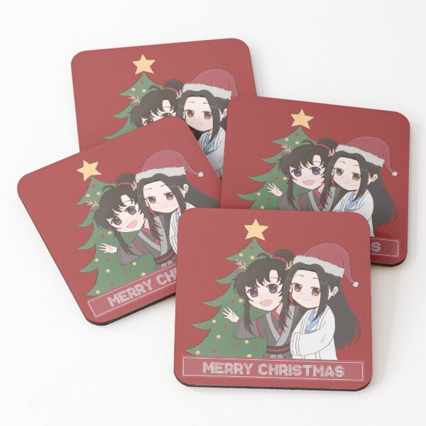 Item preview, Wangxian Chibi Christmas Art | MDZS Danmei Fandom Design designed and sold by ISLevis.
