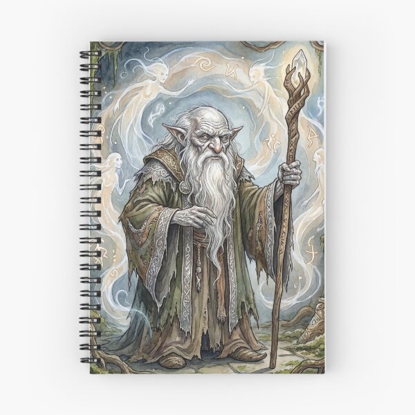 Item preview, Elder Hobgoblin Wisdom creature of folklore watercolor artwork illustration designed and sold by Vintage Designs +.