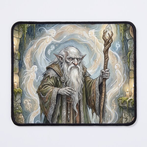 Item preview, Elder Hobgoblin Wisdom creature of folklore watercolor artwork illustration designed and sold by Vintage Designs +.