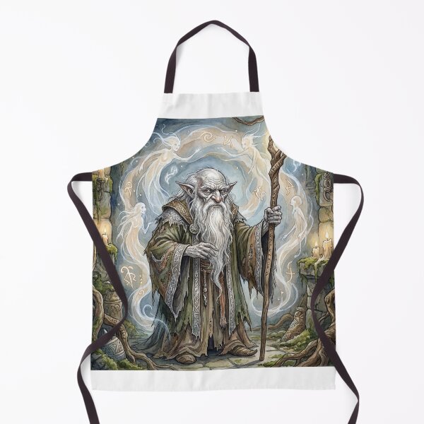 Item preview, Elder Hobgoblin Wisdom creature of folklore watercolor artwork illustration designed and sold by Vintage Designs +.