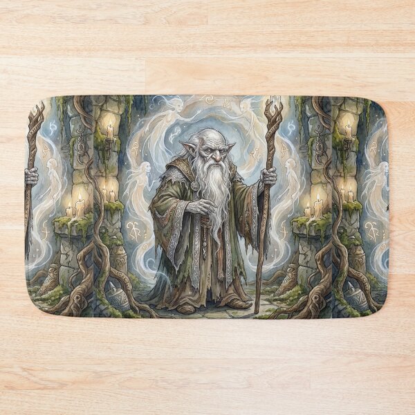 Item preview, Elder Hobgoblin Wisdom creature of folklore watercolor artwork illustration designed and sold by Vintage Designs +.