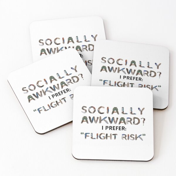 Item preview, Bird Memes - Socially Awkward... Flight Risk designed and sold by nature. electrified..
