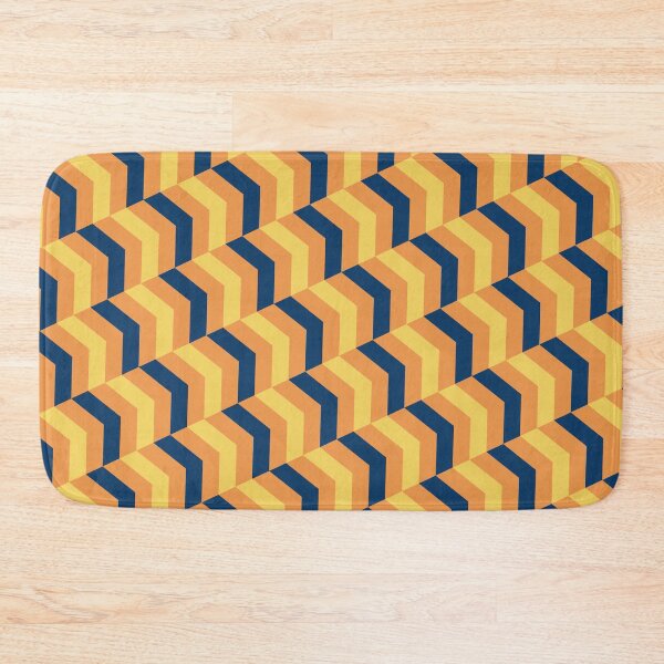 Item preview, Cute Blue Yellow Crosshatch Pattern- Herringtone Abstract Geometric designed and sold by RoyalStarsPatts.