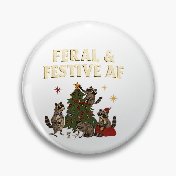 Artikelvorschau, Wilder und festlicher Waschbär – Lustiges Waschbär-Weihnachtsbaumkostüm – Peace & Party Classic T-Shirt entworfen und verkauft von inkfluenceart.