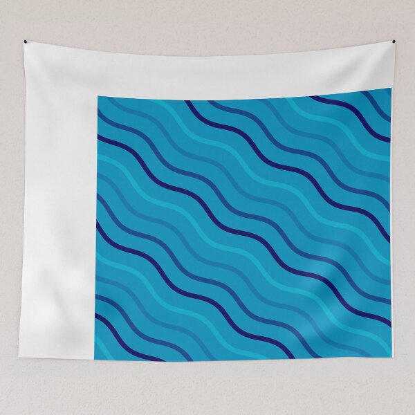 Item preview, Cute Blue Stripe Pattern-Argle Amber - Cute Abstract Geometric designed and sold by RoyalStarsPatts.