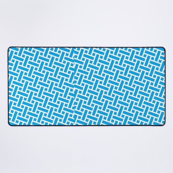 Item preview, Beautiful Blue Brick Herringbone Pattern - Interlocking - Cute Abstract Geometric designed and sold by RoyalStarsPatts.