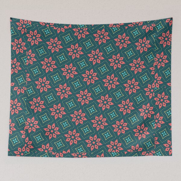 Item preview, Cute Floral Pattern-Abstract Geometric Herringbone FIshbone - Cute designed and sold by RoyalStarsPatts.