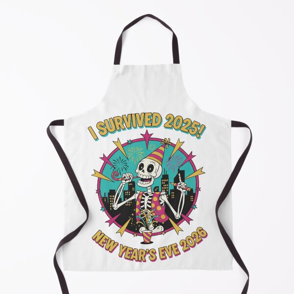 Item preview, I Survived 2025 New Year's Eve 2026 Skeleton Party designed and sold by LuminOrb.