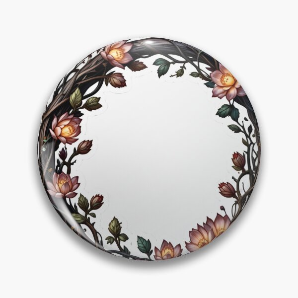 Item preview, Floral Lotus Wreath – Elegant Botanical Circle Sticker designed and sold by Creative88Art.