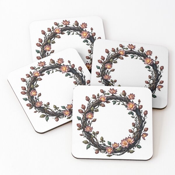 Item preview, Floral Lotus Wreath – Elegant Botanical Circle Sticker designed and sold by Creative88Art.